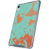 Turquoise and Orange Marble iPad 11th Gen (2025) Clear Case
