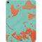 Turquoise and Orange Marble Apple iPad Air Skin