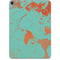 Turquoise and Orange Marble Apple iPad Pro Skin