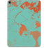 Turquoise and Orange Marble Apple iPad Pro Skin