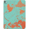 Turquoise and Orange Marble iPad Pro 13in M4 (2024) Skin