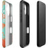 Turquoise and Orange Marble iPhone 16 Impact Case