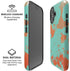 Turquoise and Orange Marble iPhone 16 Plus Magsafe Impact Case