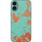 Turquoise and Orange Marble iPhone 16 Plus Skin