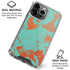 Turquoise and Orange Marble iPhone 16 Pro Max Clear Case