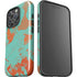 Turquoise and Orange Marble iPhone 16 Pro Max Impact Case