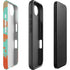 Turquoise and Orange Marble iPhone 16e Impact Case