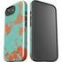 Turquoise and Orange Marble iPhone 16e Impact Case