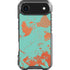 Turquoise and Orange Marble iPhone 17 Air Clear Case