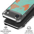 Turquoise and Orange Marble iPhone 17 Air Clear Case