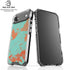 Turquoise and Orange Marble iPhone 17 Air Clear Case