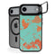 Turquoise and Orange Marble iPhone 17 Air Kickstand Case