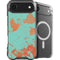 Turquoise and Orange Marble iPhone 17 Air MagSafe Case
