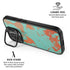 Turquoise and Orange Marble iPhone 17 Kickstand Case
