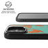 Turquoise and Orange Marble iPhone 17 Kickstand Case
