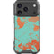 Turquoise and Orange Marble iPhone 17 Pro Clear Case