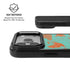 Turquoise and Orange Marble iPhone 17 Pro Kickstand Case