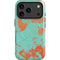 Turquoise and Orange Marble iPhone 17 Pro Magsafe Impact Case
