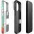 Turquoise and Orange Marble iPhone 17 Pro Magsafe Impact Case