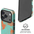 Turquoise and Orange Marble iPhone 17 Pro Magsafe Impact Case