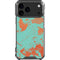 Turquoise and Orange Marble iPhone 17 Pro Max Clear Case