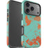 Turquoise and Orange Marble iPhone 17 Pro Max Impact Case