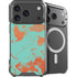 Turquoise and Orange Marble iPhone 17 Pro Max MagSafe Case
