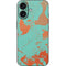 Turquoise and Orange Marble iPhone 17 Skin