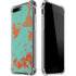 Turquoise and Orange Marble iPhone Cases