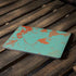 Turquoise and Orange Marble Apple MacBook Air Skin