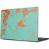 Turquoise and Orange Marble Apple MacBook Pro 14-inch Skin