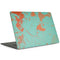 Turquoise and Orange Marble MacBook Skins