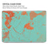 Turquoise and Orange Marble MacBook Cases