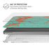 Turquoise and Orange Marble MacBook Cases