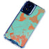Turquoise and Orange Marble Moto G 5G (2024) Clear Case