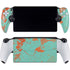Turquoise and Orange Marble PlayStation Portal Remote Player Skin
