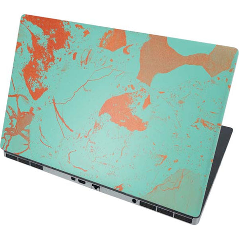 Turquoise and Orange Marble Dell Precision Skin