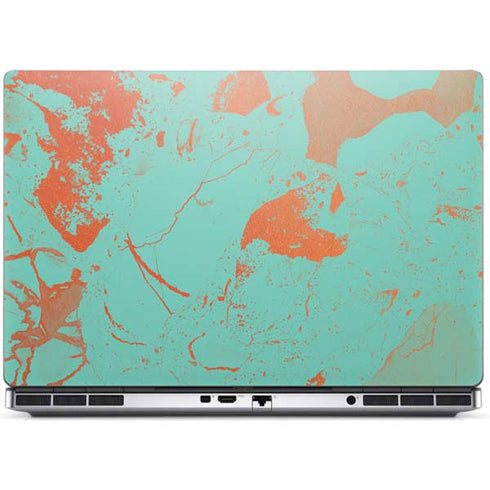 Turquoise and Orange Marble Dell Precision Skin
