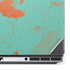 Turquoise and Orange Marble Dell Precision Skin