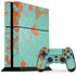 Turquoise and Orange Marble PlayStation PS4 Skins