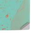 Turquoise and Orange Marble PS5 Pro Console Skin