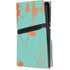Turquoise and Orange Marble PS5 Pro Disk Console Skin