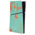 Turquoise and Orange Marble PlayStation PS5 Skins