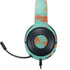 Turquoise and Orange Marble Razer Kraken X Skin