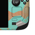 Turquoise and Orange Marble Steam Deck Handheld Gaming Computer OLED Skin