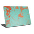 Turquoise and Orange Marble Laptop Skins