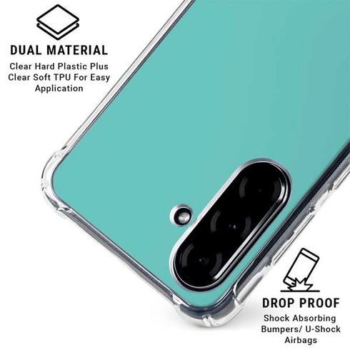 Turquoise Galaxy A36 5G Clear Case