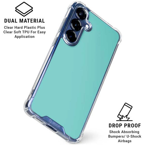 Turquoise Galaxy S25 FE Clear Case