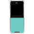 Turquoise Galaxy Z Flip6 Clear Case