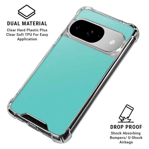 Turquoise Google Pixel 10 Clear Case